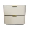 Modern Luxury Hotel Small Furniture Wood Side Bedside Table Bedroom 2 Drawer Furniture Leather Nightstand Home Furniture
