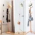 Import modern natural solid bamboo hook rack display hall tree for clothes hats and bags coat rack wardrobe from China