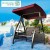Import Modern outdoor garden furniture patio  waterproof cast aluminum swing chair from China