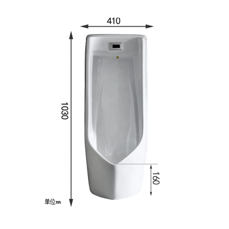 Modern style KD-37U big size floor standing urinal, bathroom ceramic manual flush men wc urinal