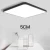 Import Modern Ultra-slim Black Square LED Ceiling Lights Fitting Acrylic Iron Metal Ceiling Lamp Lighting from China