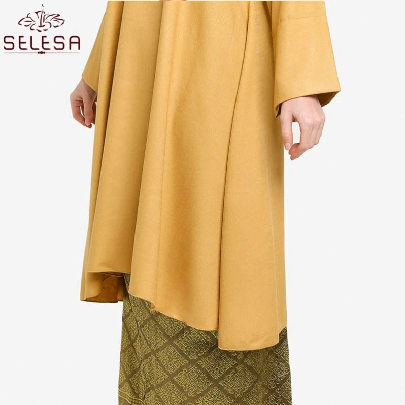 Modest Fashion Lace Style Abaya Hot Lady Mermaid Skirt Invisible Zipper Two Pieces Malaysia Muslim Islamic Clothing