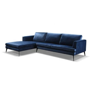 Morden Simple Design Lhs Dubai Home Furniture Velvet Corner Sofa Set