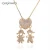Mother&#39;s day gold jewelry set great love trendy earrings necklace heart jewelry