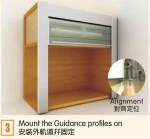 Motor aluminum roller shutter for cabinet door