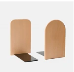 Multi-specification solid beech wood bookends wholesale:School supplies for bookkeeping