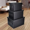 Multiple purpose customized size household imitation leather storage box for kids