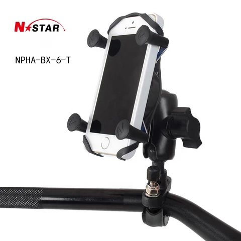 N Star X Grip Handlebar Aluminum Mobile Phone Holders MWUPP Bicycle Motorcycle RAM Mount Bike Motorcycle Phone Mount