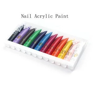 Nail painting pigment acrylic paint/12 color nail art special drawing paints