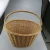 Import Nature Color Bicycle Rattan Wicker Bread Basket Bike Hand Made Rattan Basket /Handle Hanging Supermarket Shopping Storage Basket from China