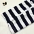 Import navy blue and white stripes printed red boat anchor embroidered knitted baby boys cotton clothes romper from China