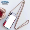 Necklace Crossbody Mobile Phone Case Cute Cartoon Cover With Shoulder Strap Aluminum Chain for iPhone 12 mini 11 pro max Samsung