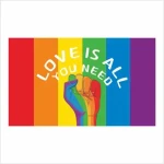 New 3*5ft flag lgbt holiday banner gay color flag 90*150cm integrated rainbow flag