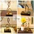 Import New Arrival Luxury stainless steel Marble Art Crafts Musical Notes Letters Table Decoration  Metal Home Accessories Gold from China
