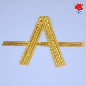 New Arrival Military Shoulder Board Bullion Wire Lace Braid Finished Products Customize
