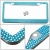 Import New Car Styling USA Car Bling License Plate Tag Frame Glitter Crystal Rhine Stone Car License Plate Frame from China