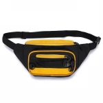 New Contrast Color Fashion Canvas Waist Bag  Outer Pocket Girls Cross Bag Phone Holder Fanny Pack