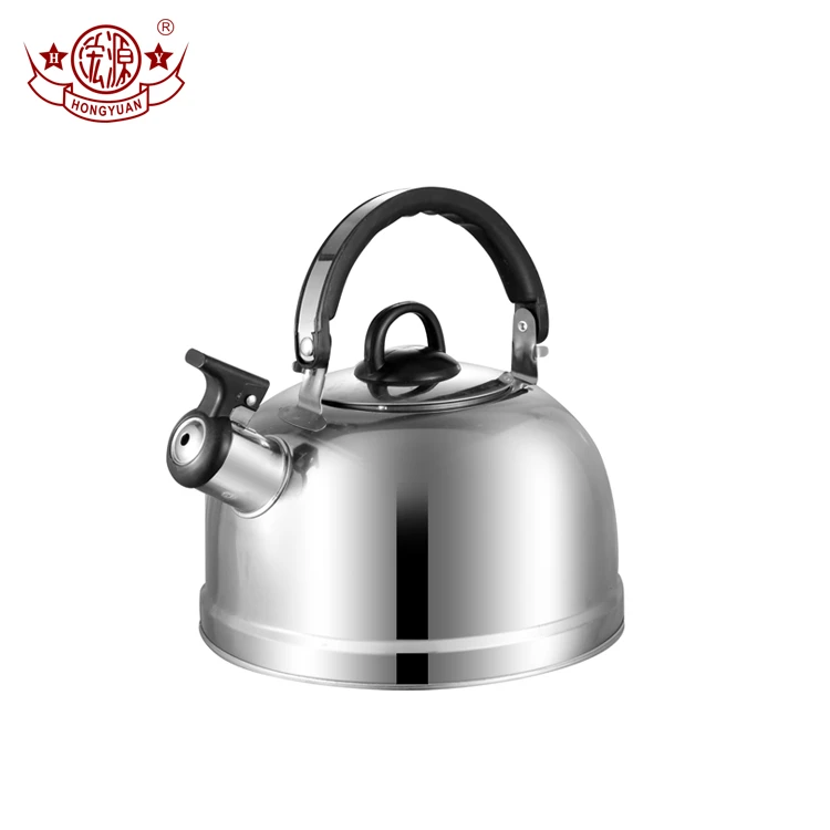 New design 410 stainless steel safety lid kettle spout cooking water tea whistling kettle