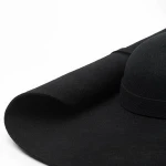 New Fashion Chic Large Brim Round Top Fedora Felt Hat