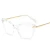 Import New flat mirror optical glasses frame rhombus simple glasses frame men and women glasses from China