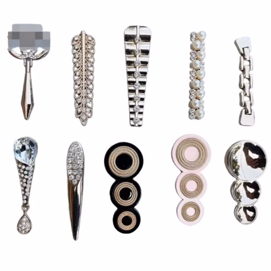 New High Heels and Slippers, Fashionable Metal Shoe Buckles, Zinc Alloy Shoe Buckle Accessories
