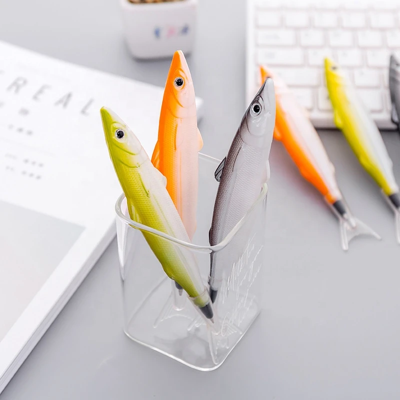 New novelty promotional gift creative 3D ocean fish shape ball pen