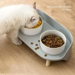 New Pet Slow Food Bowl Pretty Ceramic Eating Dog Food Wear-resistant Hanging Bowls For Pets