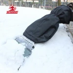 New style glove plastic car hand ice scraper mitt custom best heavy duty car ice scraper with glove