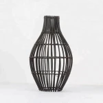new style hotselling  plastic rattan bamboo lamp shade outdoor light for garden
