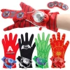 New Super heroes Spider Man Gloves Laucher Spiderman Batman Wrist Launchers Toys For Children  Drop Christmas Gift