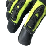 NMSHIELD Fingerless Synthetic Leather Sewing Mechinest Work Glove fishing hand glove racing gloves
