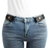 No Buckle Stretch Belt for Women, Invisible Elastic Buckle Free Belt Unisex for Jeans Pants