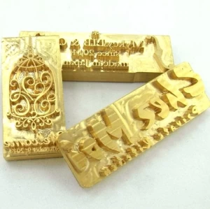 NO MOQ Custom logo cliche Mould personalized branding stamp metal embossing Dies