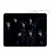 Import Non-slip Game Mouse Pad Computer Accessory Kpop Bangtan boys JIMIN JK V JIN SUGA RM JHOPE Customized Printed Rubber Mouse Pads from China