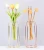 Import Nordic Golden Wrought Iron Test Tube Glass vase Living Room Flower Arrangement Water Culture Jewelry Transparent Glass Bottle from China
