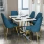 Import Nordic hotel dining table marble light luxury dining table simple rectangular table and chair combination from China