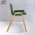 Nordic modern Restaurant Chair Colored Plastic Backrest Wood Leg Leisure Dining Chair