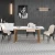 Import Nordic style luxury simple dining table and chair combination  marble table SINTERED STONE from China