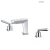 Import North-Europe style Bathroom Accessories brass Mixer Tap Double Handle Basin Faucet from China