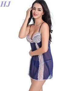 Nylon spandex nightgowns ladies dressing gowns long lace nightgown