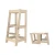 Import ODM Kitchen Stool Helper 2 In 1 Solid Wooden Step Foldable Cooking toddler standing tower from China