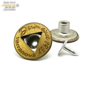 OEKO-TEX China fancy alloy metal pearl jean button