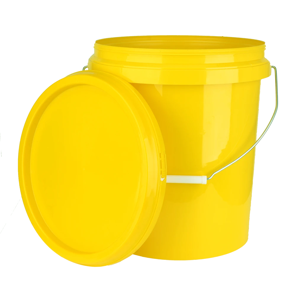 OEM Custom design and make 17l plastic bucket with metal handle