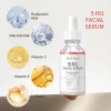 OEM SheDiary 5 IN 1 Brightening Instant Lift Hyaluronic Acid Vitamin C E Collagen Nicotinamide Whitening Anti Aging Facial Serum