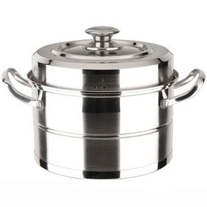 one layer mini food steamer stainless steel steamer pot with composite bottom