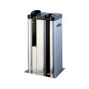 [OP2-H] Safety Lobby of Hotel and Restaurant 2 Slots Stainless Steel Wet Umbrella Plastic Bag Dispenser made in Korea