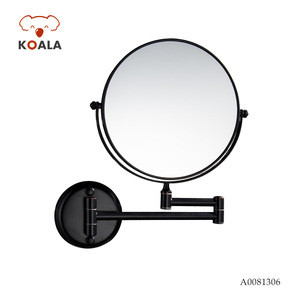 ORB Paint Brass Stainless Steel 8 inch 3X Dual Side Folding Round Wall Beauty Makeup Mirror