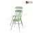 Import Outdoor Chair Restaurant Dining Metal Chair French Vintage Retro Industrial Metal Iron Windsor Chair For Balcony Garden from China