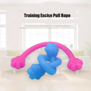 outdoor sports accessories silicone pull rope pilates resistance belt fitness