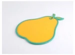 personalized pear shaped flexible cutting chopping block for kitchen